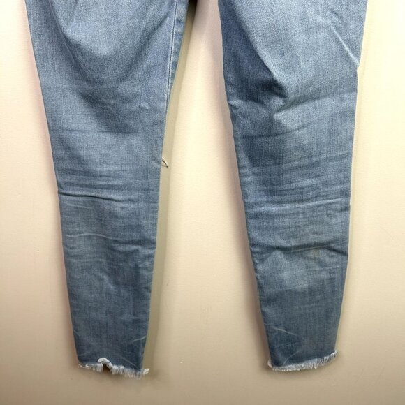 Aeropostale high wasit ankle light wash destressed jeggings raw hem 6‎ reg - Picture 6 of 12